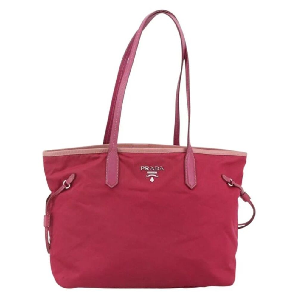 Prada Vintage Tote Tessuto Pink Nylon Tote Bag Bag
